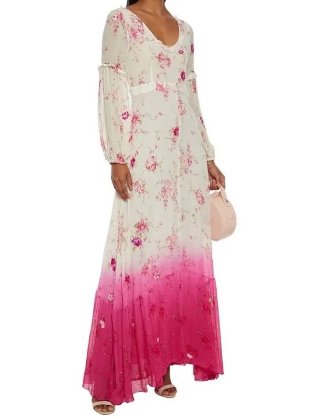 Love Shack Fancy sequin ombré gown